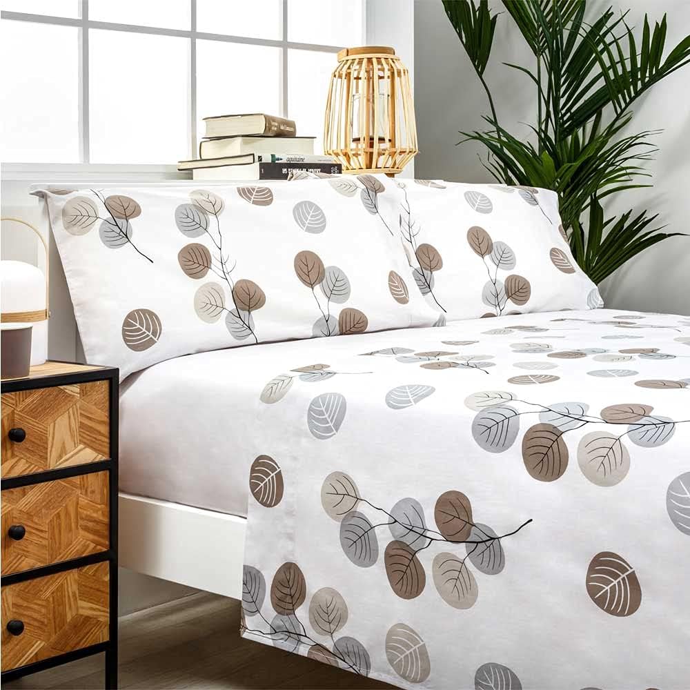 Bettwäsche-Set aus Organischer Baumwolle, für Betten von 200 x 190/200 cm, 100 % Baumwolle, Organic
