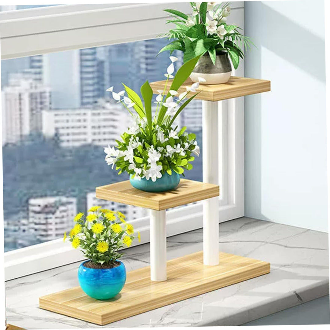 Schaufensterbärke Pflanzenregal, quadratische Desktop Sukkulente Fensteranlagenständer, 16x6x8 Robus