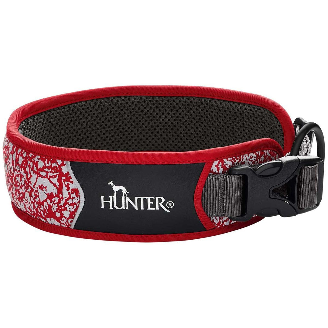 HUNTER Halsung Divo Reflect S, rot/grau Rot S, Rot S