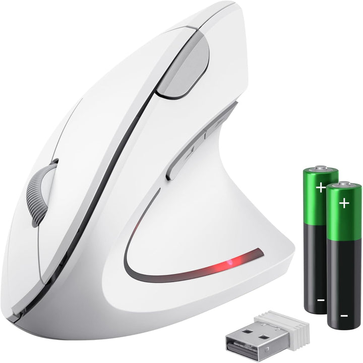 Trust Verto Kabellose Vertikale Maus, Wireless Ergonomische Maus, Vorbeugung Gegen Mausarm/Tennisarm