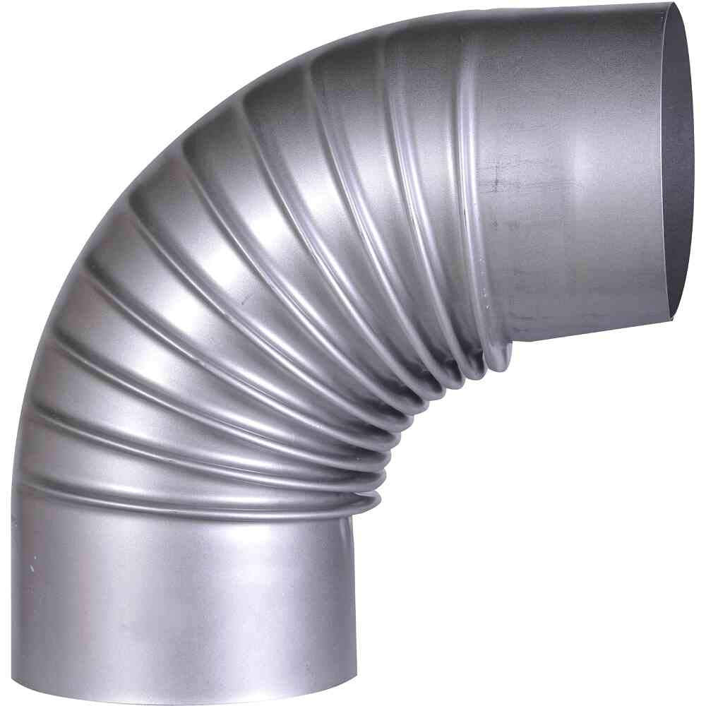 FIREFIX A130/B FAL Bogen 90°, starr, ø 130 mm - Ofenrohre aus Stahlblech, 0,6 mm stark, konisch eins