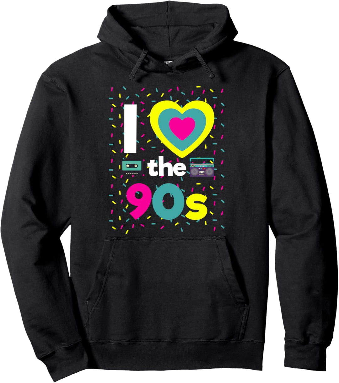 90er Jahre Outfit I Love the 90s Retro Party Verkleidung Pullover Hoodie