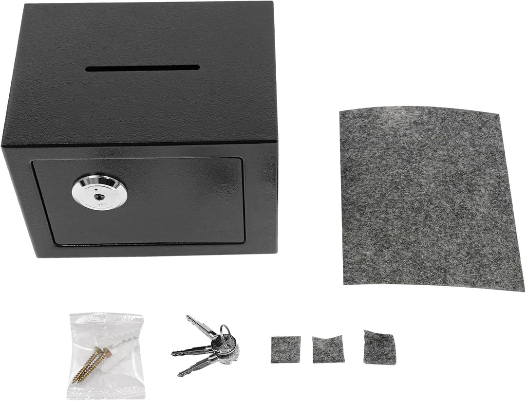 Safe Tresor Klein - Möbeltresor mit Schlüssel Safe Geldschrank 23x17x17cm feuerfest für Schmuck, Bar