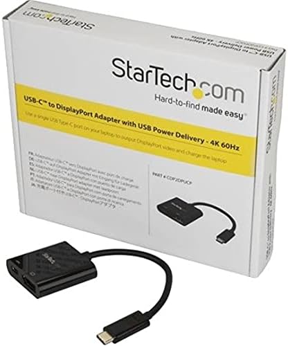 StarTech.com USB-C auf DisplayPort Adapter mit Power Delivery - 4K 60Hz HBR2 - USB-C auf DP 1.2 Alt