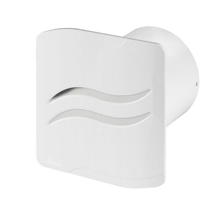 Awenta Badlüfter Wand-Ventilator Ø 100 mit Nachlauf, Kugellager Silent S-Line System+ (weiss), Weiss