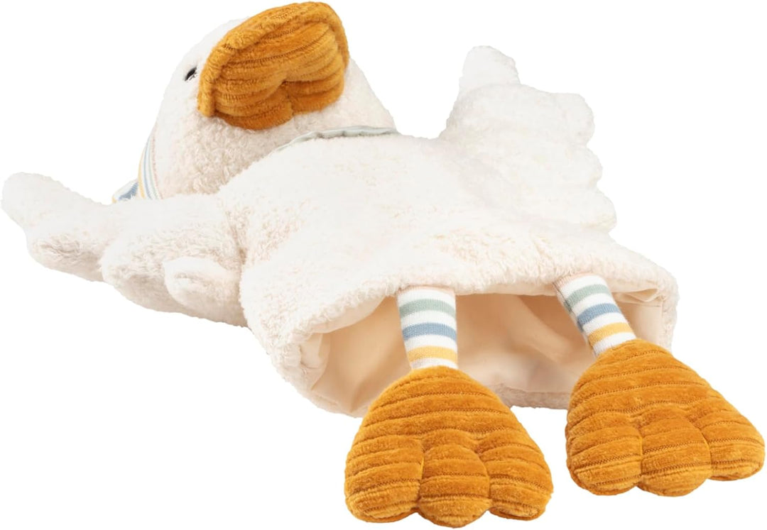 Sterntaler Handpuppe Ente Edda Lou mit Beanie Mütze, perfekt zum Geschichten erzählen, für das Kaspe