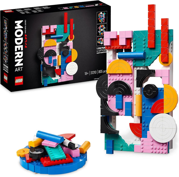 LEGO 31210 Art Moderne Kunst Set, buntes abstraktes Wandbild, Home-Deko für Wohnzimmer oder Schlafzi