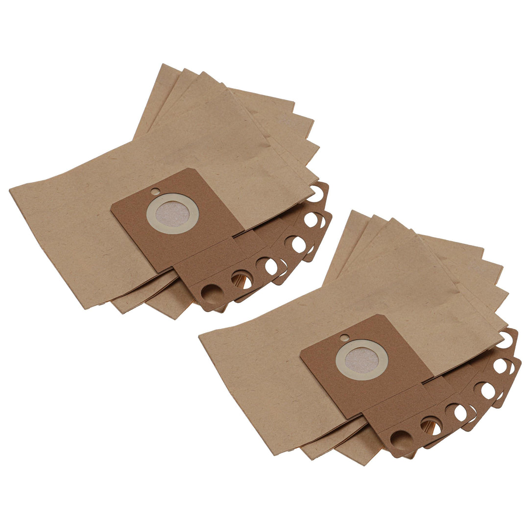 vhbw 10x Staubbeutel kompatibel mit Kärcher Robocleaner RC 3000, RC 4.000 Saugroboter - 24,5cm x 20,