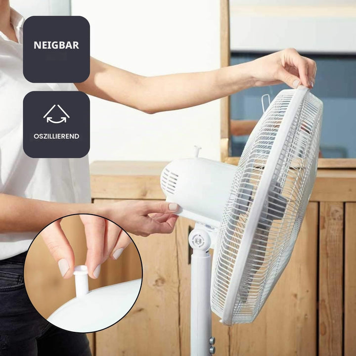 Black+Decker BXEFP60E Ventilator, 60, Kunststoff, Weiss