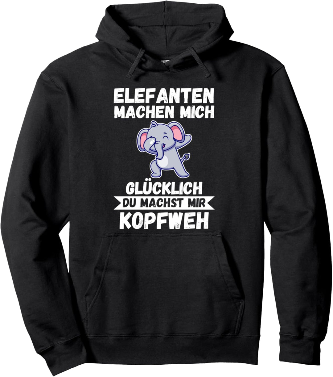 Elefant Elefanten Pullover Hoodie