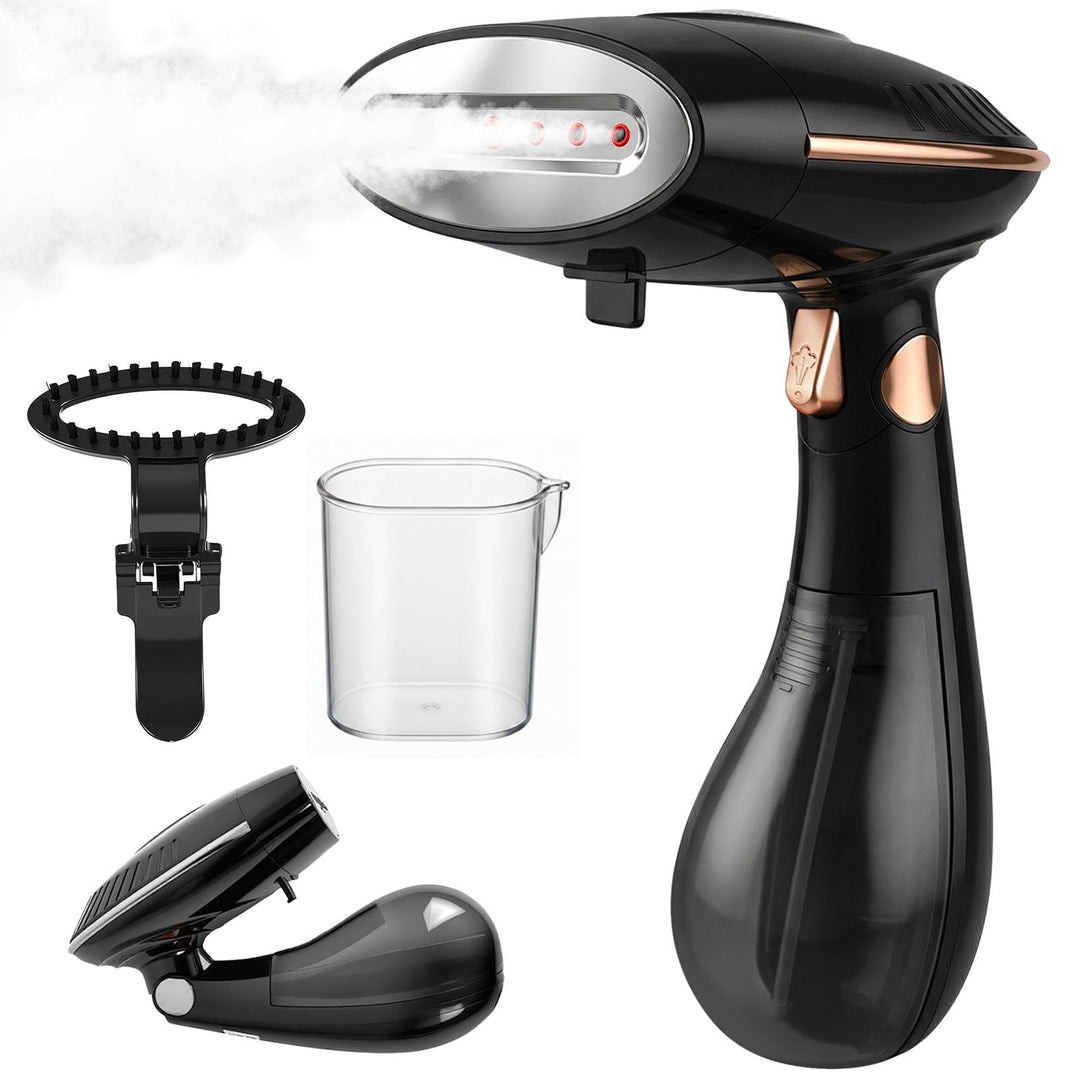 Steamer Dampfglätter - 1500 W & 168 ML Wassertank | Faltbar & Handheld Reise Dampfglätter mit 25 g/m