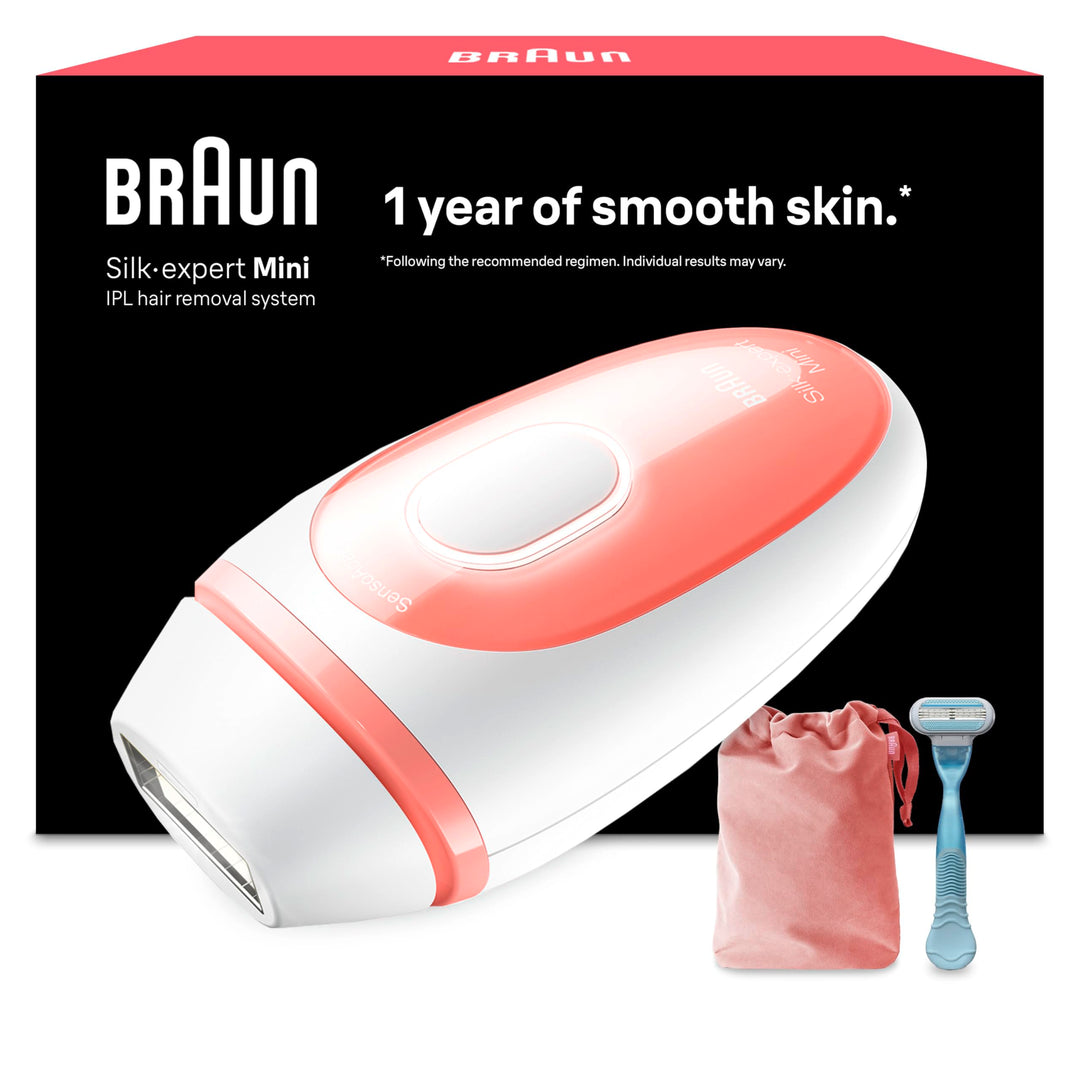 Braun IPL Silk Expert Pro Mini Haarentfernungsgerät Damen, sichtbare Haarentfernung, mit Reise-Etui,