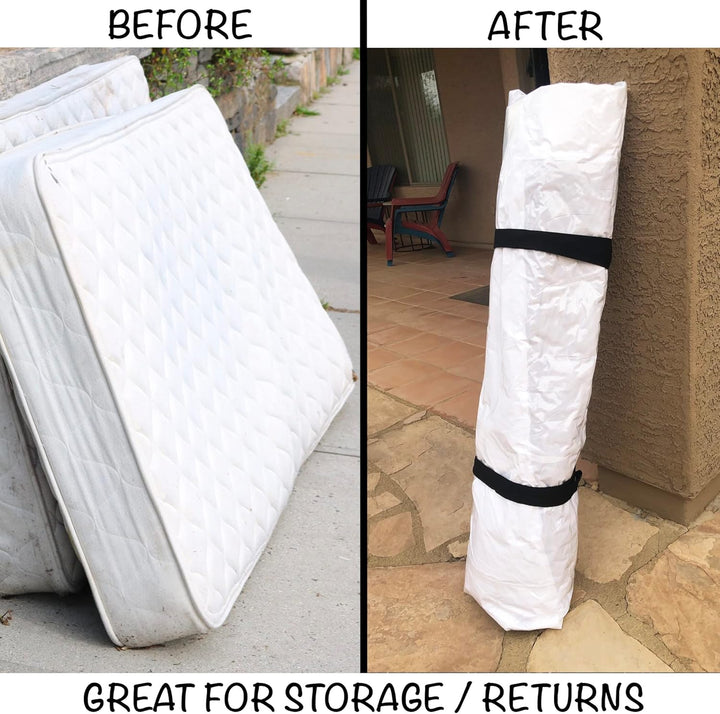 Homie Matratzen-Vakuumbeutel, verschliessbarer Beutel für Memory Foam- oder Federkernmatratzen, Komp