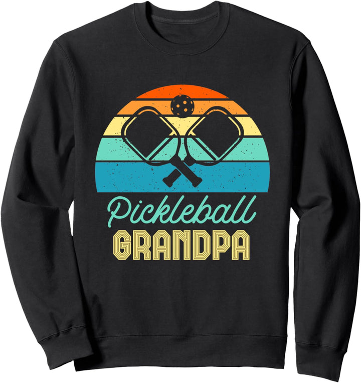 Retro Pickleball Grandpa Sweatshirt