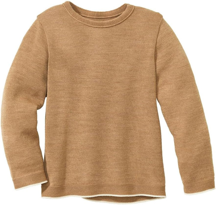 Disana Strick-Pullover, Zeitloses Design | 100% Bio-Merinowolle GOTS, IVN Best | Kleinkind Kind Unis