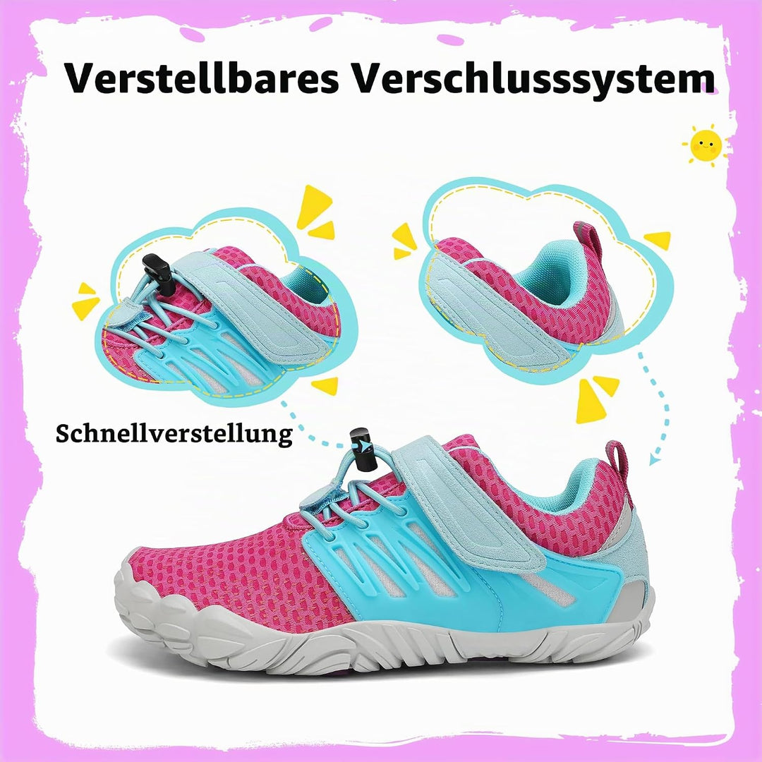SAGUARO Jungen Mädchen Barfussschuhe Atmungsaktiv Badeschuhe für Kinder Gr.24-36 29 EU Rosa, 29 EU R