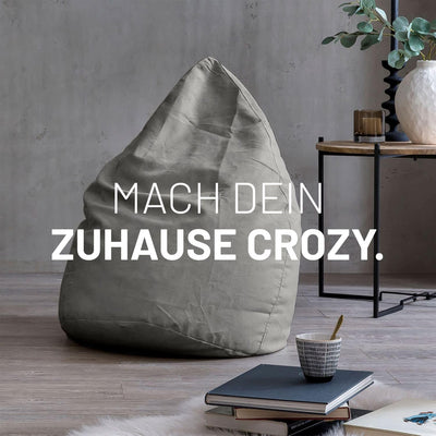 Lumaland Sitzsack Luxury 60x45cm | Microvelours Beanbag mit extra weichem & robustem Stoff | Für Erw