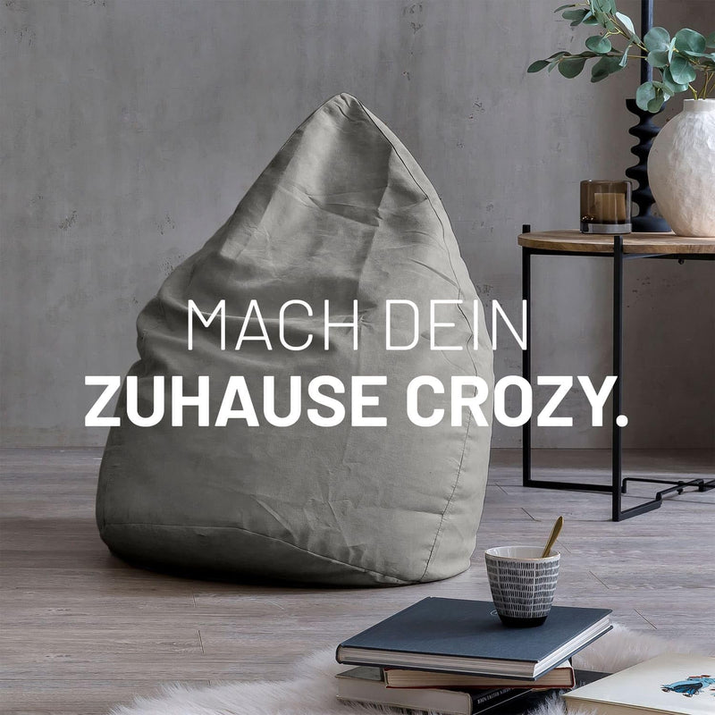 Lumaland Sitzsack Luxury 60x45cm | Microvelours Beanbag mit extra weichem & robustem Stoff | Für Erw