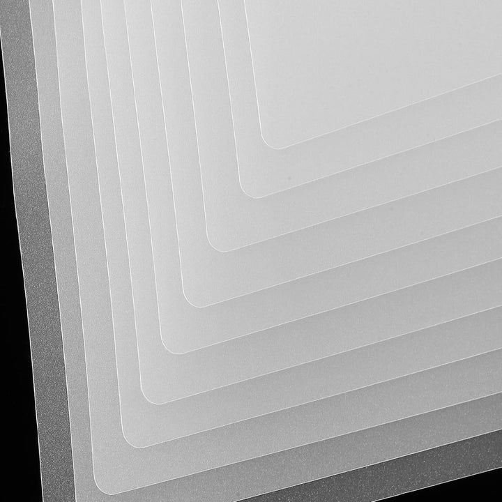 10 Stück Transparente 3D Stift Zeichenmatten aus PVC 20X18cm Kunststofffolie für Präzises Selbstgema