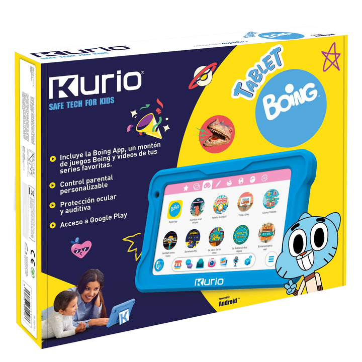 Diset Kurio Boing Tablet für Kinder, 3 Jahre, mit Kindersicherung, Tablet 17,8 cm (7 Zoll), Boing Ap