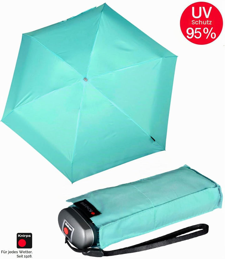 Knirps Mini Taschenschirm Travel Aqua, Aqua