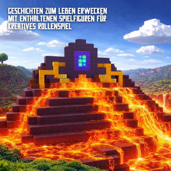 Unterwelt Set mit 165 Teilen I Magnete zum Bauen für fantasievolle Kinderwelten I magnetische Bauste