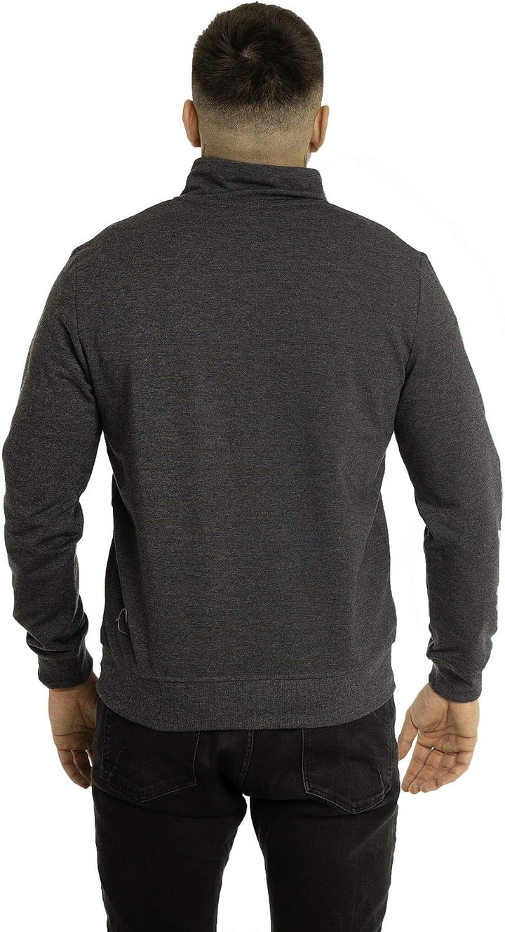 Imako® Herren Herren Premium Sweatjacke Sweatshirt-Jacke Sweatshirt mit Reissverschluss M Anthrazit,