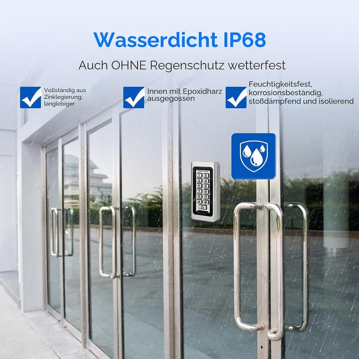 Retekess T-AC03 Codeschloss Türöffner, Codeschloss Garagentor, Wasserdichte RFID IP68, Zutrittskontr