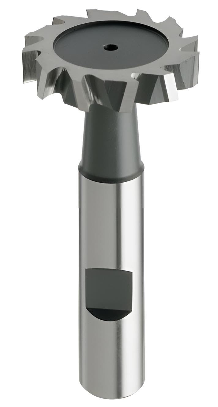 HSSE-Schlitzfräser, T-Fräser, T-Nutenfräser, kreuzverzahnt, DIN850, Z=8, Typ N, HB (19,5 x 6 x 63 -