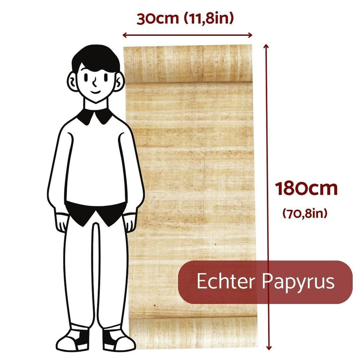 Papyrusrolle aus Ägypten - Schriftrolle selbst beschreiben - Papyrus ein orientalisches Naturprodukt