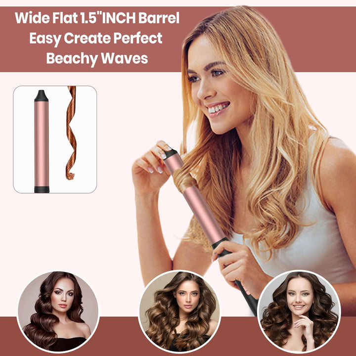 36mm dünner Lockenstab, enge Locken, 110-230 °C für alle Haartypen, Turmalin-Keramikkörper, 30-Sekun