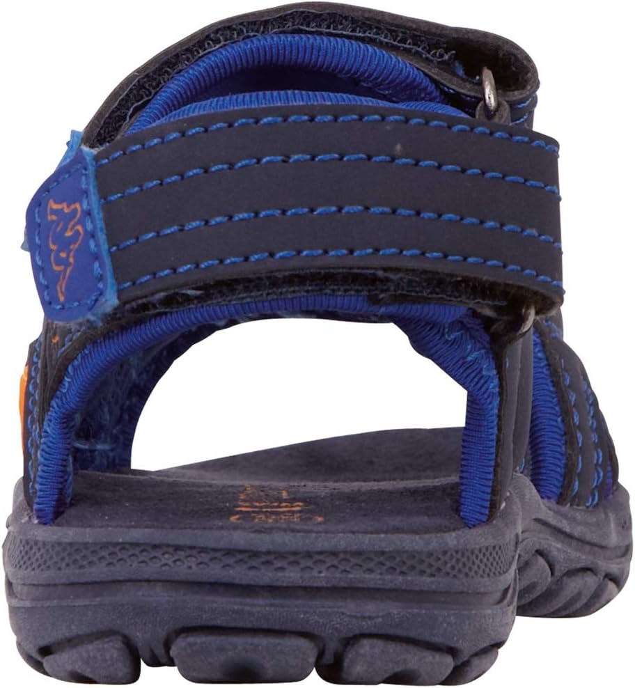 Kappa Unisex Kinder early kids Riemchensandalen, Blau Navy Orange 6744, 33 EU