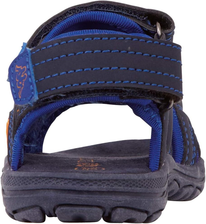 Kappa Unisex Kinder early kids Riemchensandalen, Blau Navy Orange 6744, 33 EU