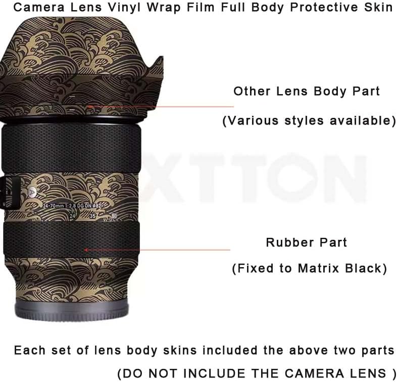 Für Sigma Art 24–70 mm F2.8 DG DN passend für Sony Mount Kameraobjektiv-Aufkleber, Schutzfolie, Körp