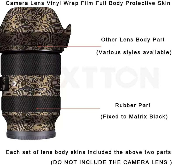 Für Sigma Art 24–70 mm F2.8 DG DN passend für Sony Mount Kameraobjektiv-Aufkleber, Schutzfolie, Körp