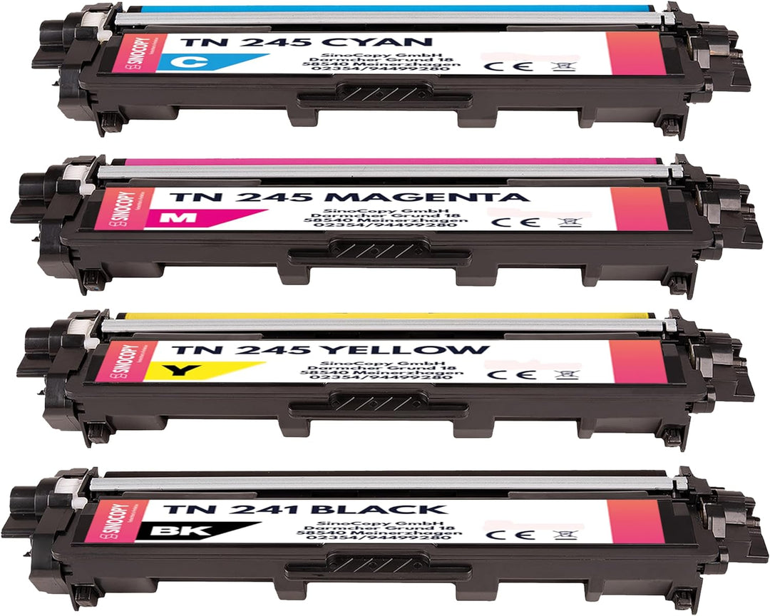 4 SinoCopy XXL Toner für Brother TN-241 TN-245 DCP-9020 CDW HL-3140 3150 3170 CW CDN CDW MFC-9130 91