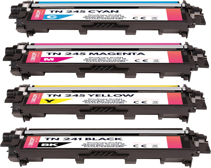 4 SinoCopy XXL Toner für Brother TN-241 TN-245 DCP-9020 CDW HL-3140 3150 3170 CW CDN CDW MFC-9130 91
