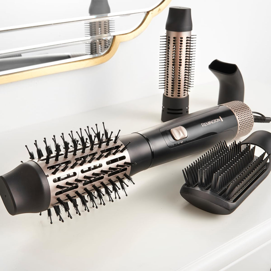 Remington Warmluftbürste [inkl. 4 Aufsätze: 38mm&50mm Rundbürste, Stylingdüse, Flachbürste] Blow Dry