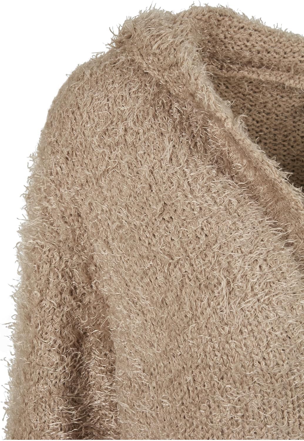 Urban Classics Damen Strickjacke Ladies Hooded Feather Cardigan, knielange Jacke für Frauen in 5 Far