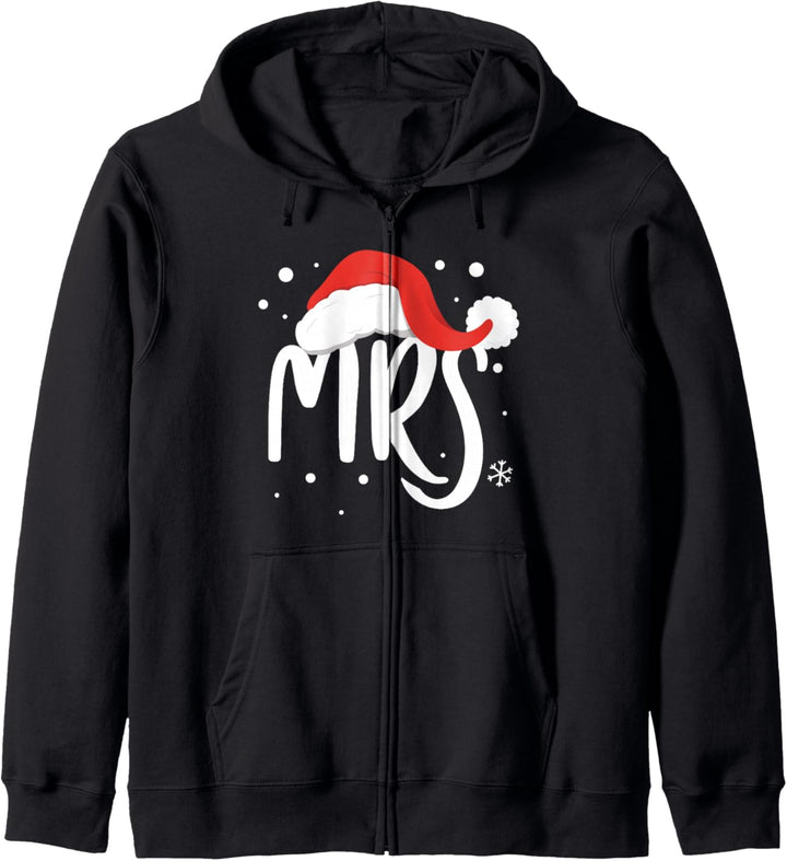 Mr Mrs Verliebte Partner Look Pärchen Weihnachts Geschenk Kapuzenjacke