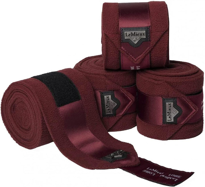 LeMieux Loire Satin Polo Bandages Hunter Green Set of 4 L hunter green, L hunter green