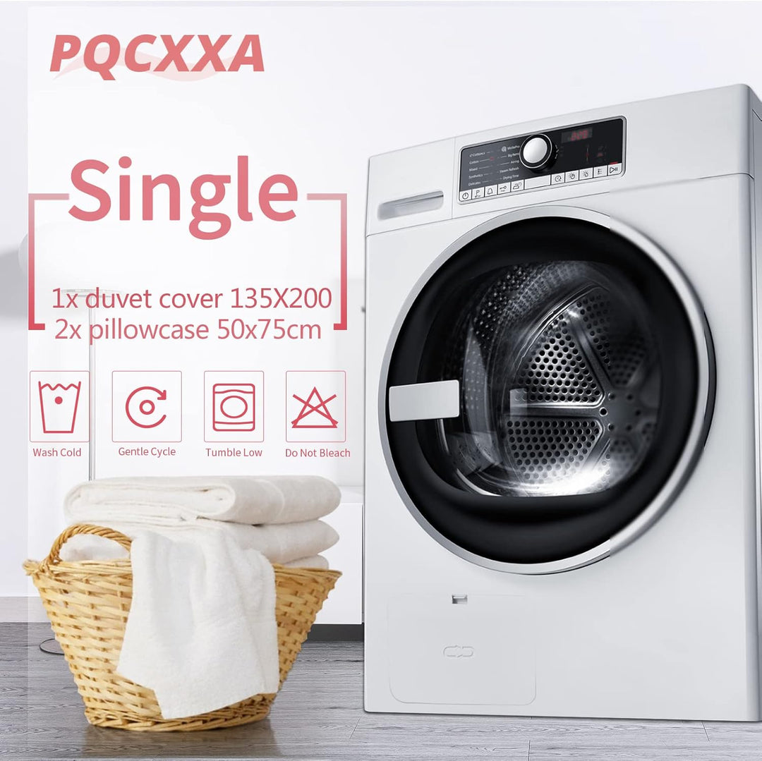 PQCXXA Fussball Bettwäsche für Kinder, 3 Teilig Jungen Teenager Sport Bettbezug-Set,3D Fussball Bedr