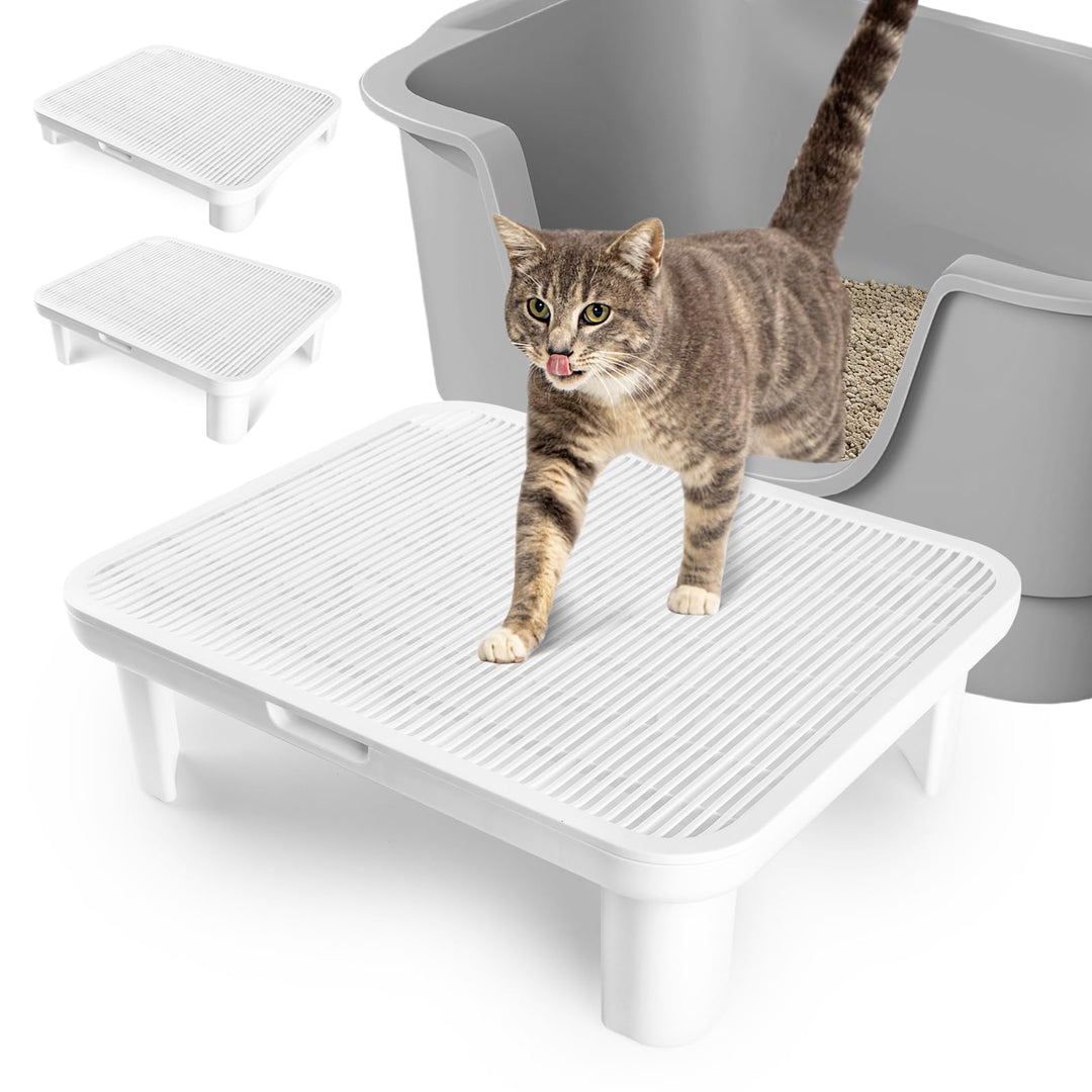 Escalón Ajustable para Gatos, Katzentreppe Toilette Patas reemplazables, Katzenstreu Rampe, Escalera