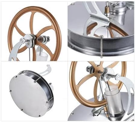 Fictory Niedertemperatur Stirlingmotor, Dampfmaschine Modell, 1 STÜCK Stirlingmotor Motor Hand wärme