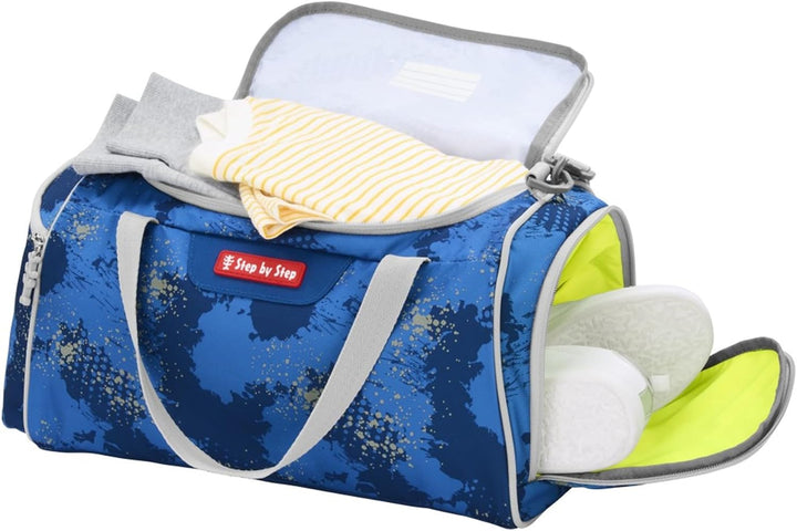 Step by Step Sporttasche „Rocket Novo“, blau, mit Nasswäschefach, Abnehmbarer Tragegurt, Verstellbar
