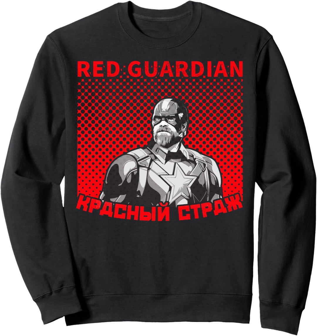 Marvel Black Widow Red Guardian Halftone Portrait Sweatshirt