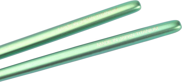 Snow Peak SCT-115-GR Chopsticks, Titanium, Green, Green