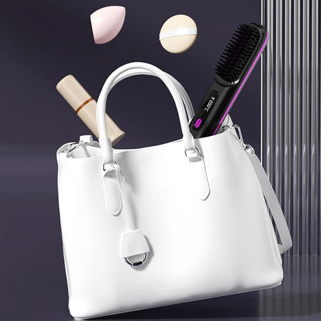 Stylingbürste Für Kurze Haare, Stylingbürste für Kurze Haare, Haarbürste Elektrisch Go Brush Pro Glä