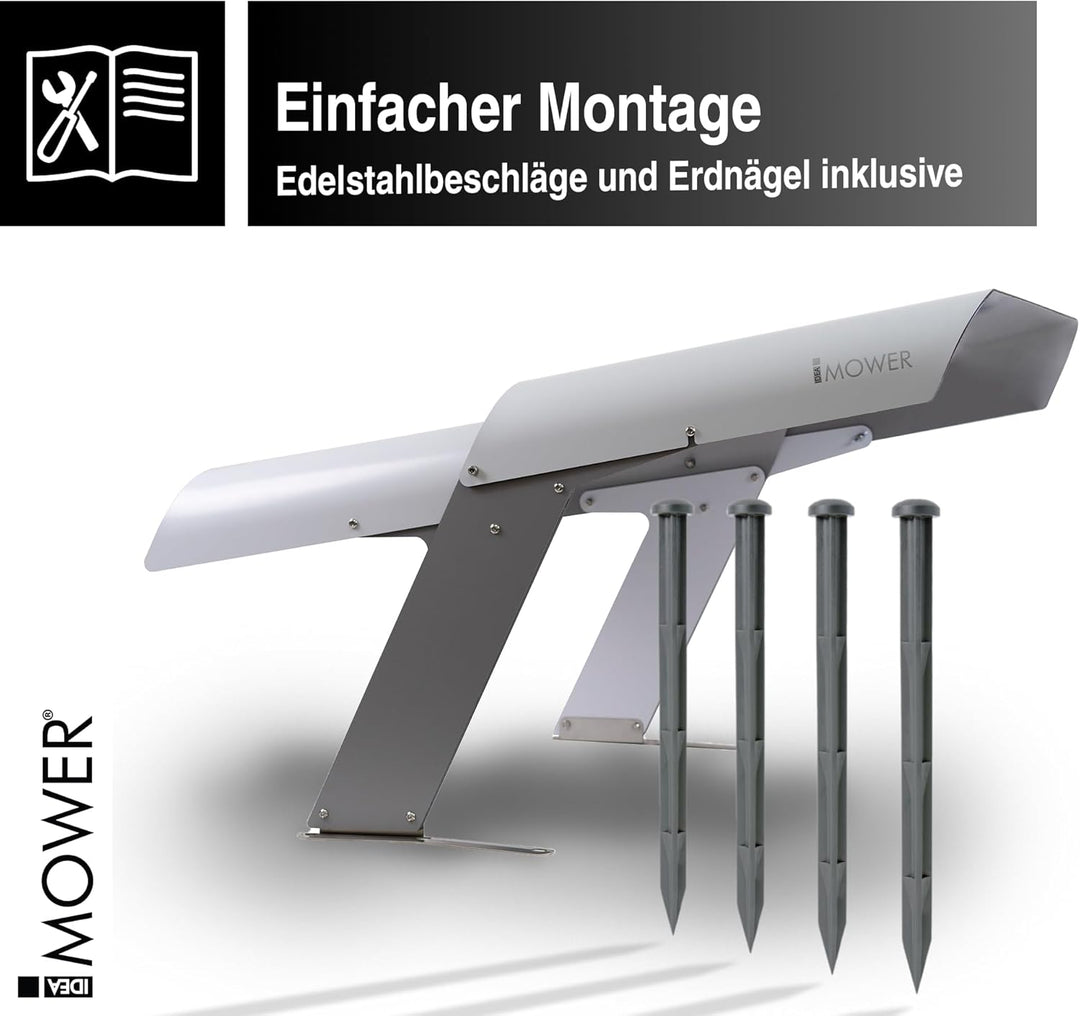 Idea Mower Garage für Mähroboter One2.1, Ambrogio Robot-kompatible Automower-Abdeckung, Überdachung