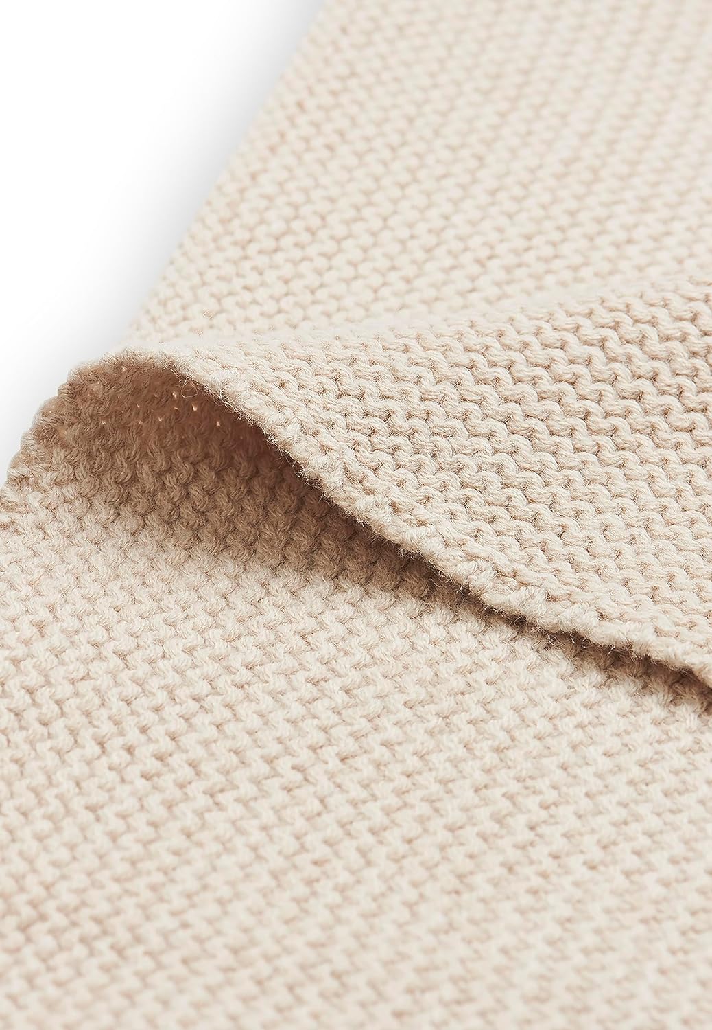 Jollein Kuscheldecke Basic Knit 100x150cm - Nougat